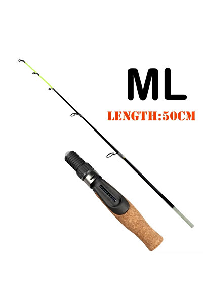 Choice صنارة صيد جليد ML بطول 50 سم من UL ML M MH صنارة صيد شتوية بطرف ناعم م...
