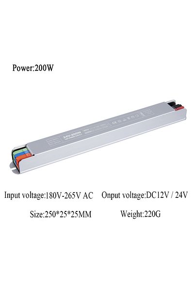 Choice 24 V 200w Slim Led Driver 60w 100w 200w Power Supply Adapter 220v 230v Dc12v 24v Dimmable Ultrathin
