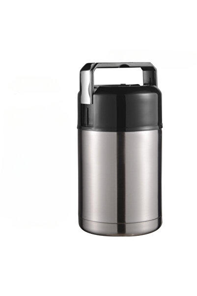 Choice علبة غداء ترمس فضية كبيرة بسعة 800 مل/1000 مل، علبة غداء محمولة من الف...