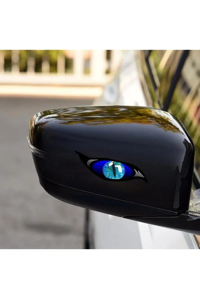 Quun Monster Eyes Headlight, Hood, Bumper, Car, Motorcycle, Helmet, Laptop, Glass 4 Pieces