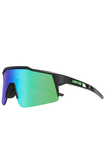 KAPVOE نظارات شمسية للدراجات الهوائية KE9023-10 بعدسة واحدة، نظارات مستقطبة ل...