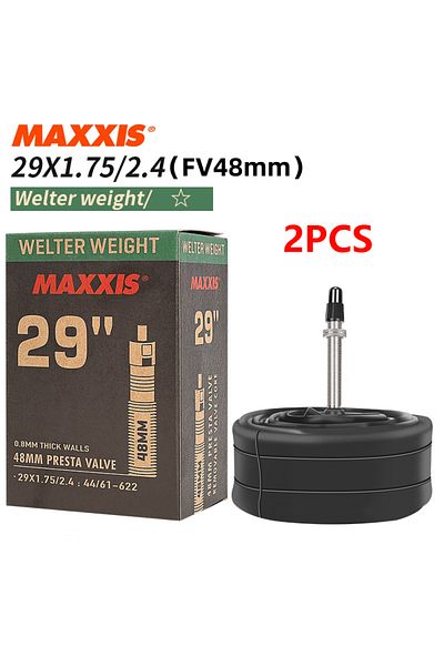 Choice 29x1.75-2.4 FV48 x2 2PCS MAXXIS WELTER WEIGHT Bicycle Inner Tube 26/27.5/29 Inner Tube Of Mountain B