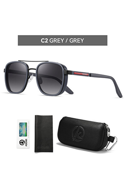 Choice C2 gradient gray KDEAM Shield Polarized Sunglasses Men High-Quality TR...