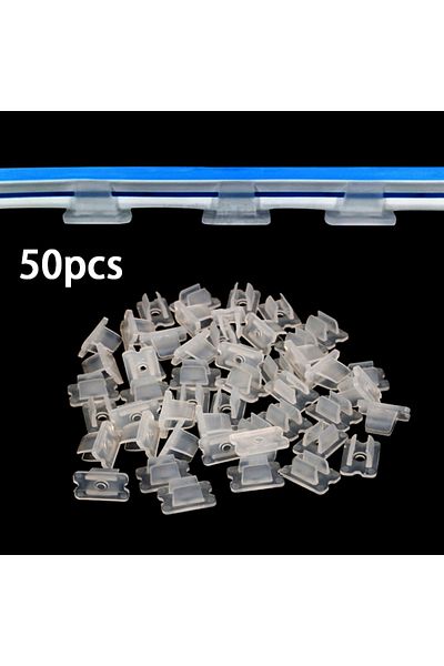 Choice 50pcs 50Pcs 6*12MM LED Strip Fix Clips Connector For Fixing 2835 Neon Light 220V COB Plastic Buckle