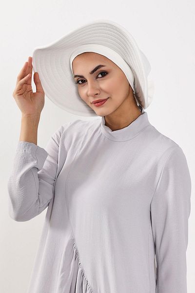 Aisha's Design Aerobin Practical Put-On-And-Off Bow Hat over Turban, Sp-4A, Sp-4A