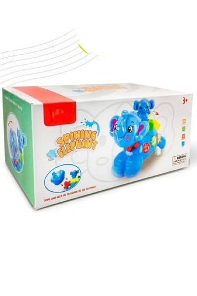 rexa Cute Electric Spinning Elephant Music & Light Toy For Kids