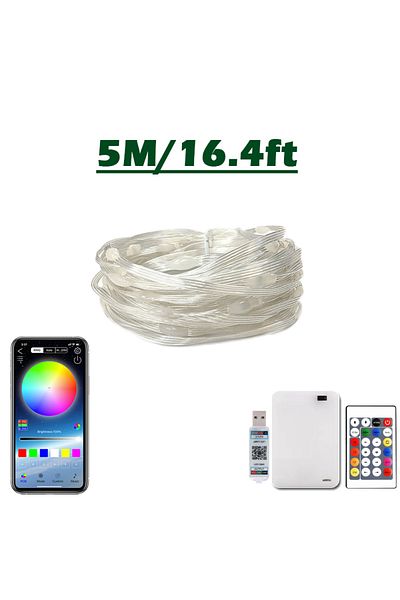 Choice 5m Bluetooth RGBIC LED String with Battery Operated Dreamcolor Smart Fairy Lights string Lights Batt
