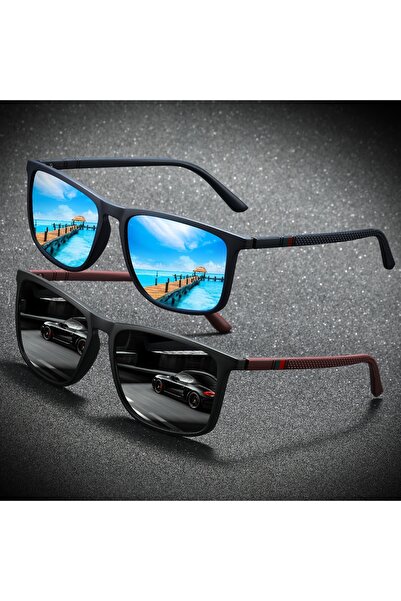 Choice 2PCS-2 2/3PCS NEW 2025 Square Polarized Sunglasses Anti Glare Sun Shad...
