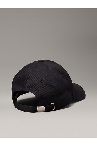 Calvin Klein Men Black 6 Panel Small Monologo Cap