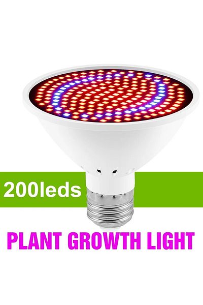 Choice E27 200leds E27 LED Plant Grow Light Full Spectrum Indoor Hydroponics Flower Seedling Vegetables Cul