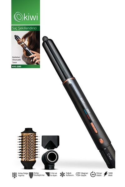 Kiwi Khs-2080 Bldc Motor Heating and Speed ​​Stepping Cold Air Blowing Hair Styler