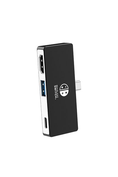 Choice وحدة إرساء 3 في 1، 4K، 30 هرتز، أسود وأبيض، مع منفذ USB-C جانبي، ومحور ألعاب، ومنفذ USB 3.0، وHDMI، وPD، بقوة 100 واط، لأجهزة الكمبيوتر المحمولة
