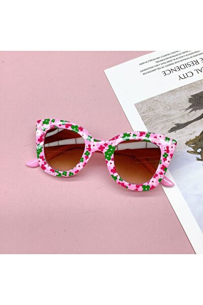 Choice حقيبة سفر أنيقة باللون الوردي، نظارات شمسية للأطفال مضادة للأشعة فوق البنفسجية، مناسبة للأولاد والبنات، لحماية العين