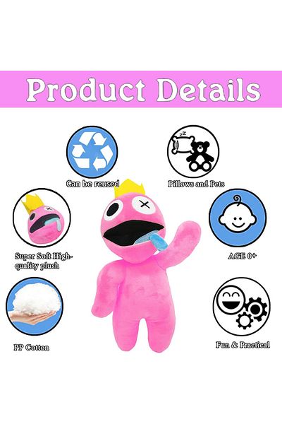 rexa Rainbow Friends Stuffed Animal Plush Toy 30cm