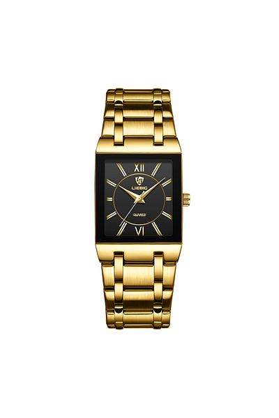 Skmei black gold men New Mens Watch Luxury Steel Bracelet Gold Quartz movement Waterproof Golden Wristwatc