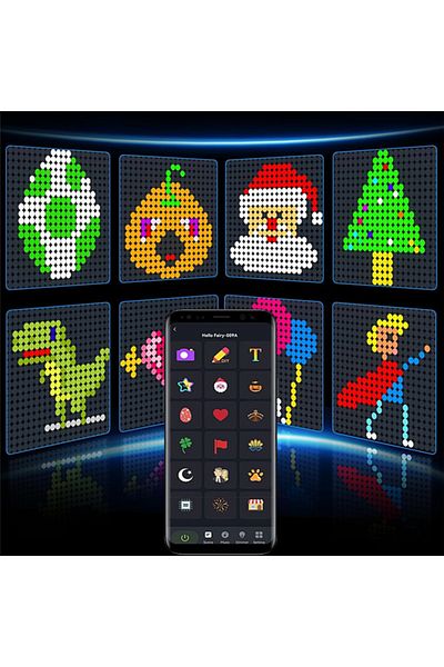 Choice W3 X H3 changeable Smart Curtain Lights, 400 LED USB Curtain String Lights with App Remote Control,D