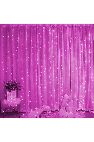Choice 6x3M 600LES Pink 3M/4M/6M Curtain LED String Lights Christmas Decoration Remote Control Holiday Wedd