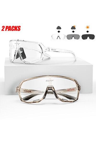 Choice عبوتان من نظارات DZ-S63-PH-1531 SCVCN الرياضية لركوب الدراجات للرجال و...