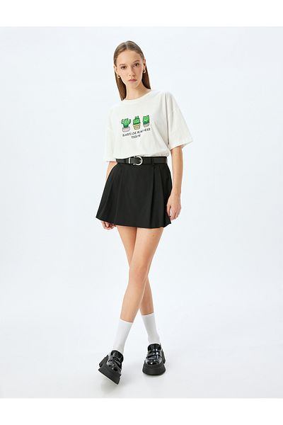 Koton Beige Printed T-Shirt