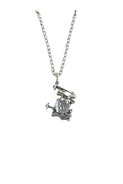 Herşey Nota Metal Necklace with Drum Figure – Unisex - Music Themed Jewelry with Drum Set Design 60 cm Chain