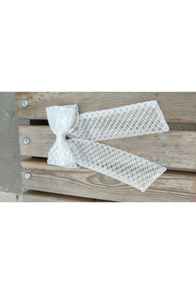 Çiğdem Tuhafiye White tulle buckle