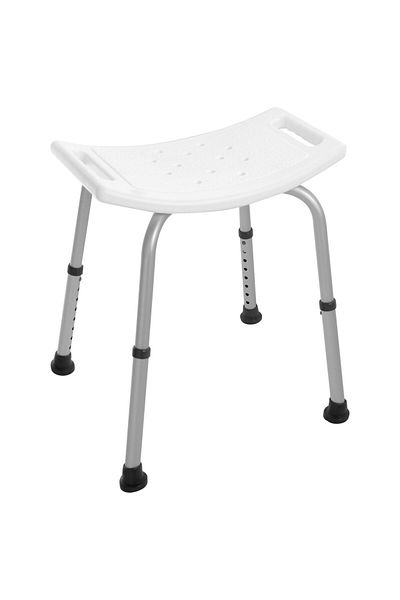 Italbox Scaun de duș cu picioare reglabile pentru persoane cu dizabilități, 56x48x51 cm, Comfort