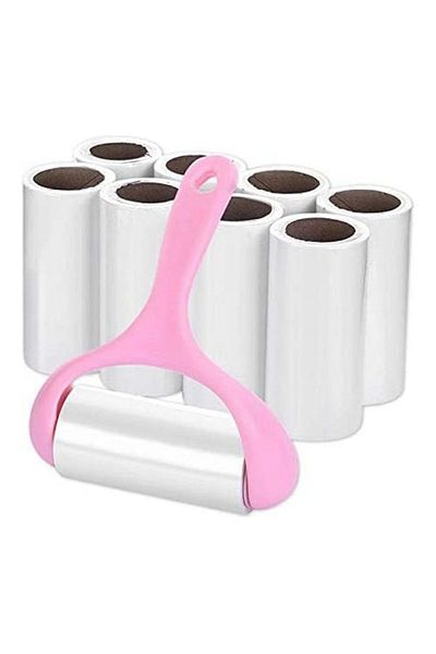 Generic Lint Roller, Super Sticky Pet Hair Remover Kit with 9 Refills, Adhesive Lint Brush for Cloth