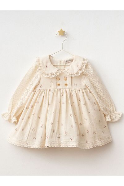 Cherrys Bebek Muslin Tulip Girl's Dress