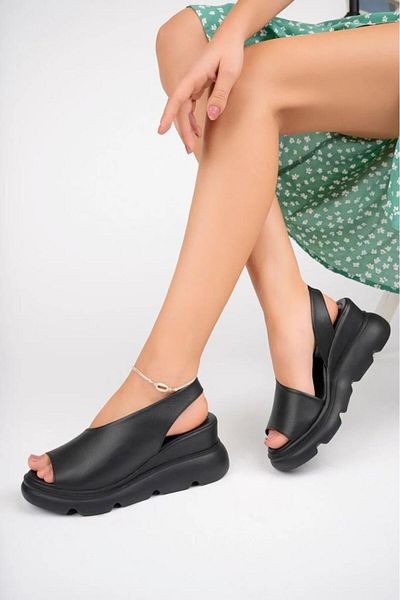 Papuçcity Mnrs 03212 Women's Daily Wedge Heel Sandals