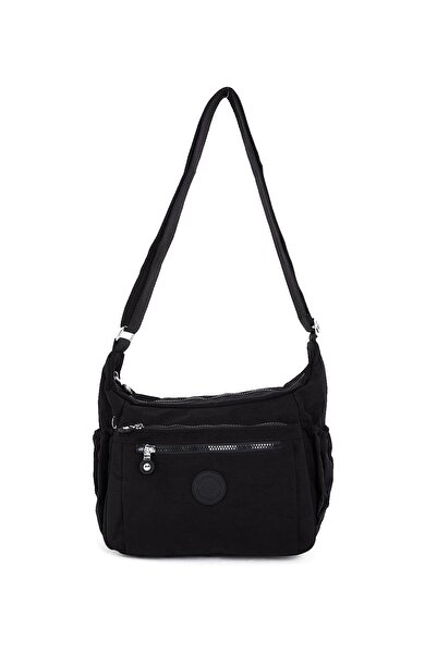 CCWAY AYAKKABI Γυναικεία Τσάντα ώμου μεγάλου μεγέθους ΜΑΥΡΗ