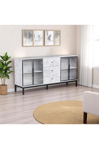 DECORA Buffet cabinet with a unique design and modern colors, size 180 cm.