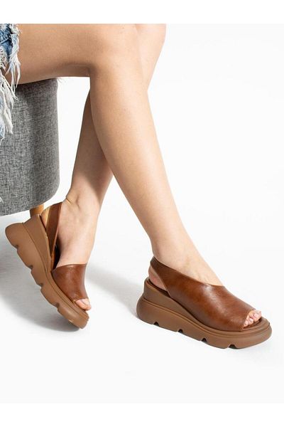 Papuçcity Mnrs 03212 Women's Daily Wedge Heel Sandals