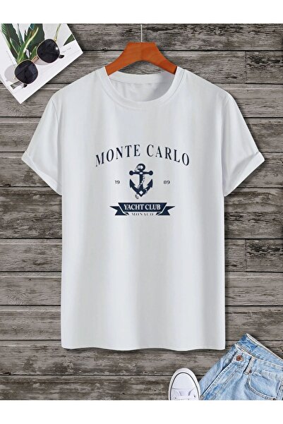 PERISENSE Tricou din bumbac imprimat Monte Carlo