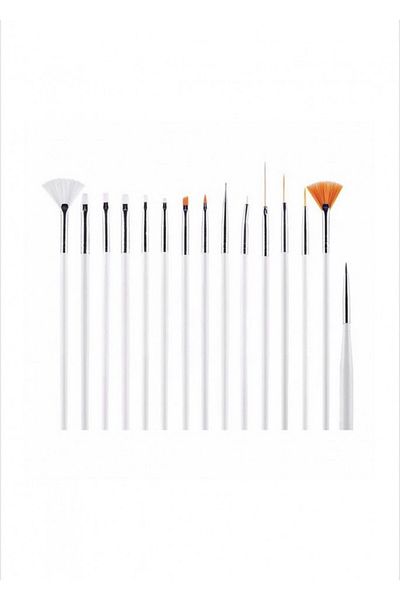 GIRLS CORNER Set of 15 White brushes