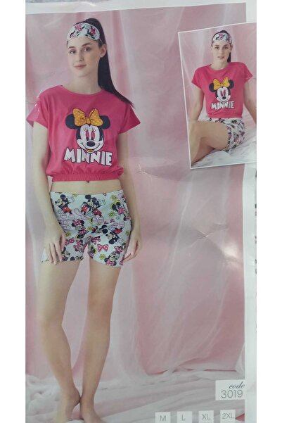 Nisa Set pijamale cu mâneci scurte pentru femei, cu pantaloni scurți, roz