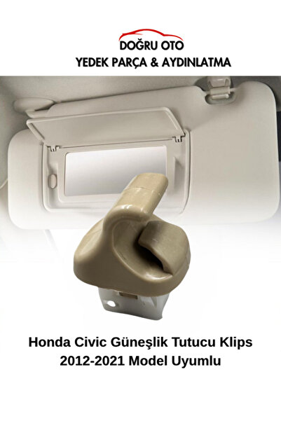 DOĞRU TİCARET AUTO PARTS Honda Civic Sun Visor Retainer Clip 2012-2021 Model ...
