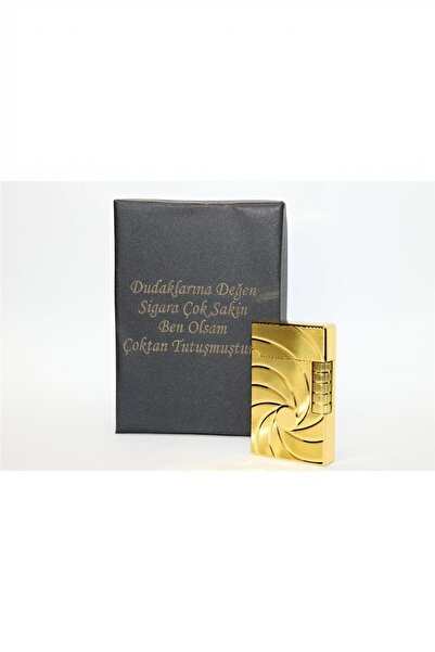 Genel Markalar Kişiye Özel Dupont Tarz Çelik Gövde Çakmak (GOLD) Yç1204005