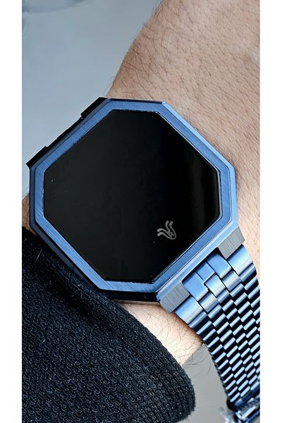 Raymond Rym-5207 Digital Men's Watch - Steel Case and Cord - 5 Atm - 2 Years Warranty