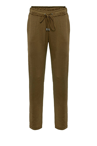 TEREZIE Comfortable Cut Pants with Elastic Waist