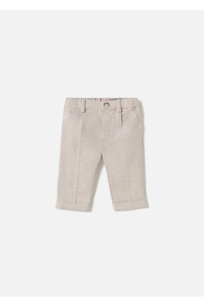 MAYORAL Baby Boy Linen Trousers Beige 1562