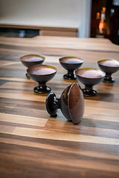 Dizaynhouse Goblet Design Copper Color 25 mm Diameter Copper Antique Button Drawer and Cabinet Handle