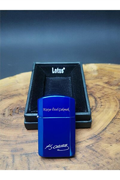 Genel Markalar Kişiye Özel Lotus Atatürk Imzalı Benzinli Çakmak
