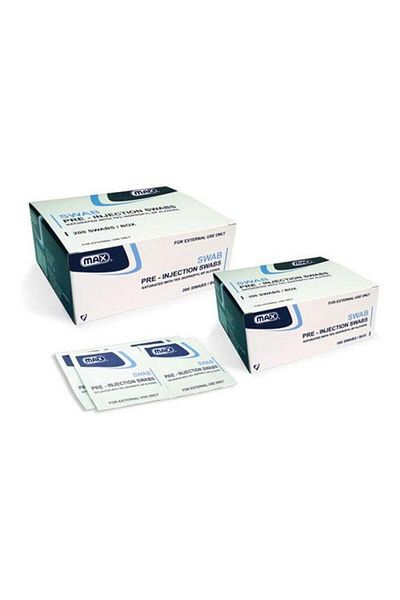 Max Alcohol Swab 100 Pcs