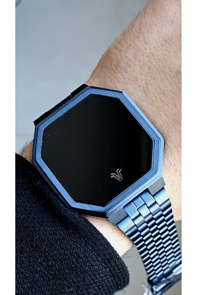 Raymond Rym-5207 Digital Men's Watch - Steel Case and Cord - 5 Atm - 2 Years Warranty