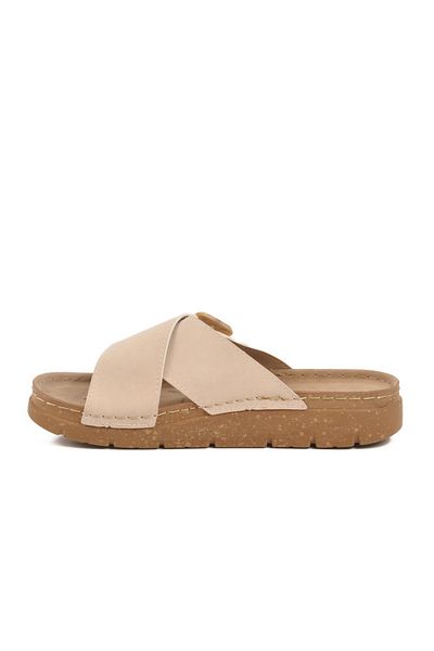 AYAKMOD Beige Women's Slippers Bento 117.001 Z
