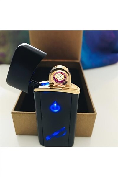 Genel Markalar Kişiye Özel Dokunmatik Usb Atatürk Imzalı Yazılı Şarjlı Çakmak