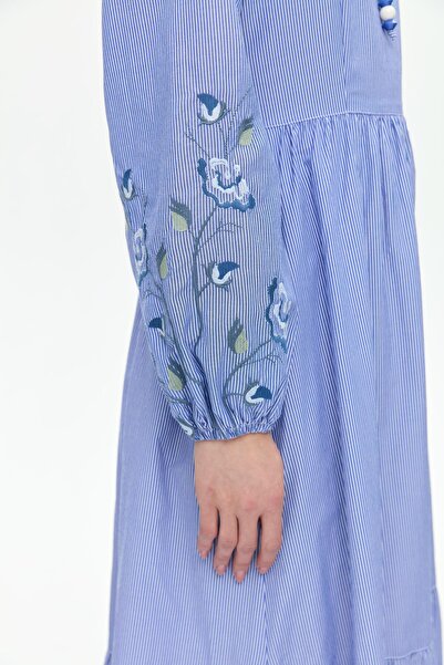 Doque Kadın Yazlık Tesettür Elbise Pamuklu Kumaş Genç Spor Model 63023