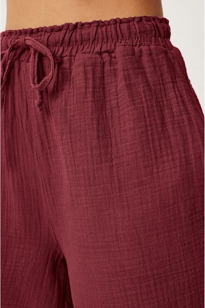 Bled Women's Shorts with Muslin Pockets Claret Red (100% Cotton)