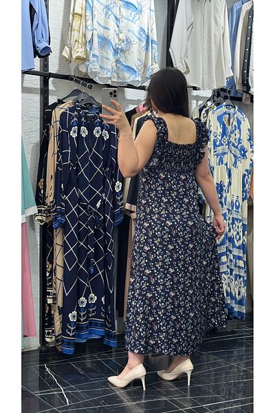 Favv Club Giped Striped Pattern Viscose Dress