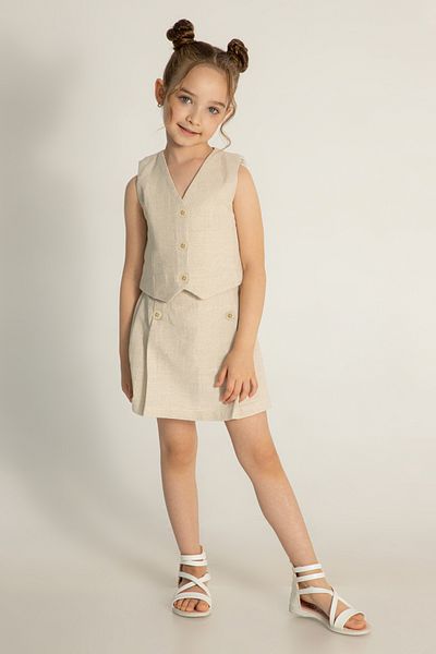 DMB BOYS & GIRLS Girls Shorts Skirt Linen Suit